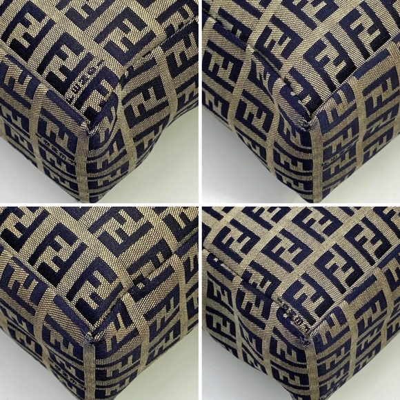 Fendi Monogram Brown and Black Zucca Tote - Picture 5 of 16